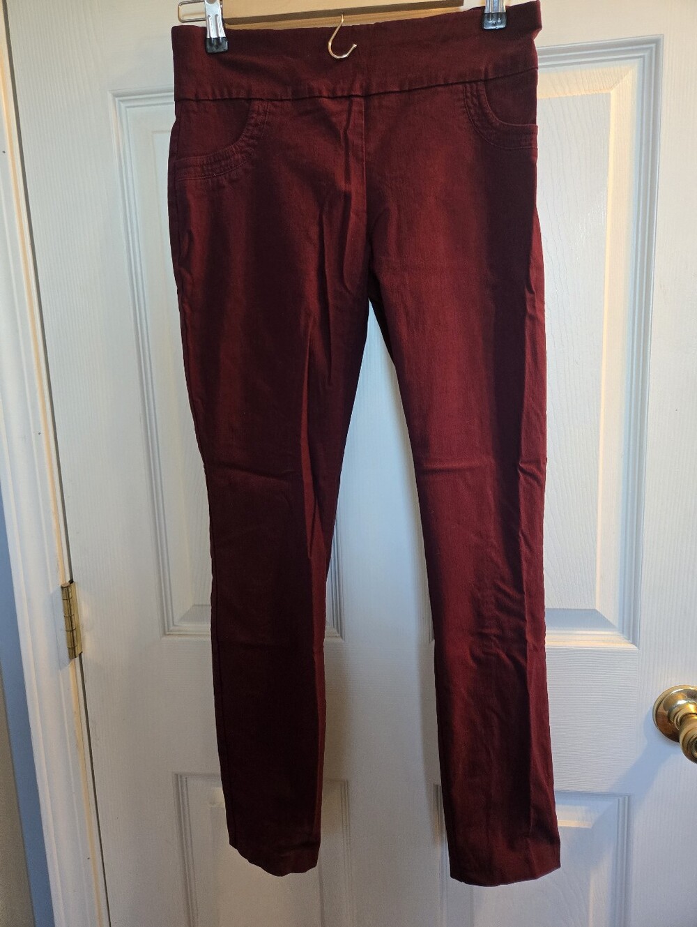 Joe B Slim Stretch Pants in Burgundy